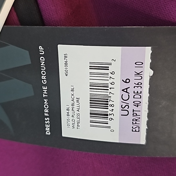 Nine West Size 6 Purple Open-Front Jacket Black Trim - Picture 8 of 8